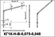 кронштейны для гранёных опор кг1к-0,5-0,5-0,075-0,048