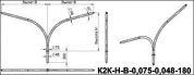 кронштейны для гранёных опор к2к-0,5-1,5-0,075-0,048(15-180)